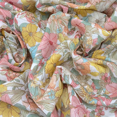 Off White Multicolour Carline Rose Mul Cotton Print