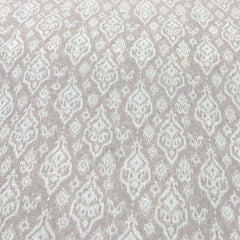 Beige Geometric Linen Print