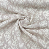 Beige Geometric Linen Print