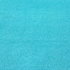 Turquoise Blue Self Cotton Linen Print