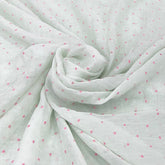 Mint Green Dotted Mul Chanderi Embroidery