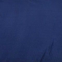 Navy Blue Pintex Slub Silk Embroidery