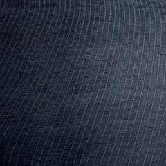 Black Smoking Pintex Slub Silk Embroidery