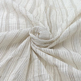 Off White Zari Thread Mul Chanderi Embroidery