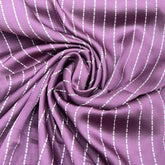 Light Purple Stripes Modal Satin Printed