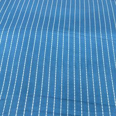 Pastel Blue Stripes Modal Satin Printed