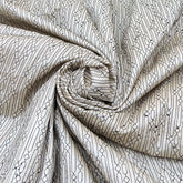 Natural Beige Geometric Overall Thread Pure Tussar Embroidery