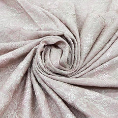 Onion Pink Thread Zari Slub Silk Embroidery