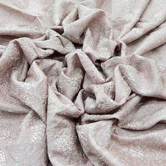 Onion Pink Thread Zari Slub Silk Embroidery