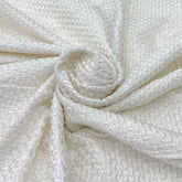 White French Knot Cut Dana Slub Silk Embroidery