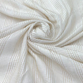 White Pintex Zari Thread Slub Silk Embroidery