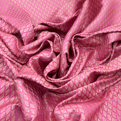 Pink Diamond Zari Butti Silk Brocade