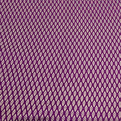 Purple Diamond Zari Butti Silk Brocade