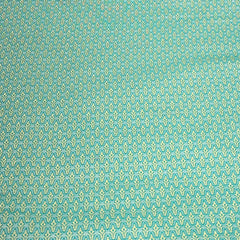 Sea Green Diamond Zari Butti Silk Brocade