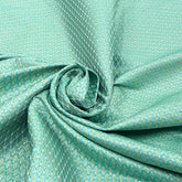 Sea Green Diamond Zari Butti Silk Brocade