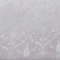 Light Lavender Floral Slub Silk Zari Embroidery