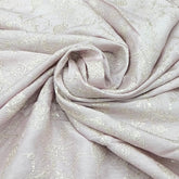 Light Lavender Floral Slub Silk Zari Embroidery