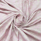 Light Pink Floral Slub Silk Zari Embroidery