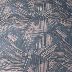 Grey Geometric Organza Print