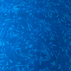 Cobalt Blue Spring Floral Organza Print