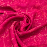 Rani Pink Spring Floral Organza Print