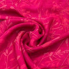 Rani Pink Spring Floral Organza Print
