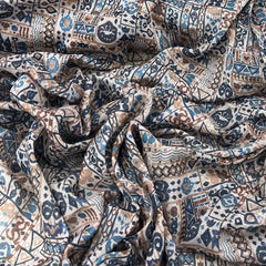 Beige Ethnic Mul Cotton Print