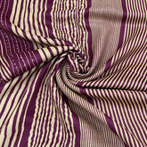Wine Stripe Pure Tussar Print