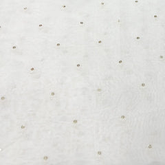 Off White Sequins Butti Mul Chanderi Embroidery