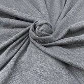 Dark Grey Knitted Tweed Jacquard
