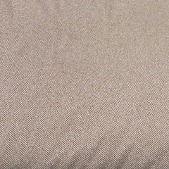 Sand Brown White Chevron Knitted Tweed Jacquard