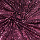 Maroon Heavy Sequins Net Embroidery