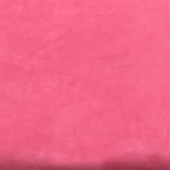 Carrot Pink Plain Knitted Suede