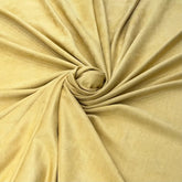 Yellow Plain Knitted Suede