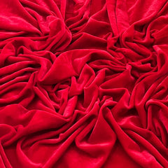 Red Plain Micro Velvet