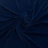Navy Blue Plain Micro Velvet