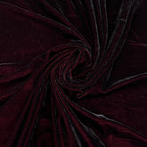 Maroon Black Plain Silk Velvet