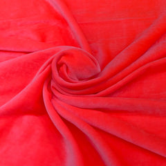Bright Pink Plain Silk Velvet
