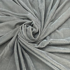 Grey Plain Micro Velvet