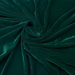 Bottle Green Plain Micro Velvet