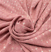 Pastel Peach Georgette Sequins Thread Embroidery