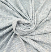 Light Baby Blue Georgette Sequins Thread Embroidery