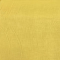 Mustard Yellow Plain Cotton Matka Fabric