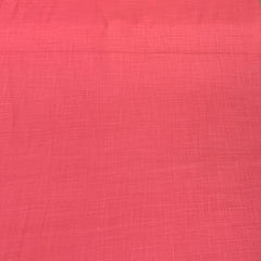 Carrot Pink Plain Cotton Matka Fabric