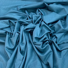 Pastel Blue Plain Cotton Matka Fabric