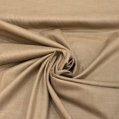 Light Brown Plain Cotton Matka Fabric