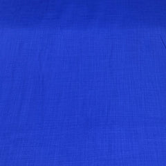 Royal Blue Plain Cotton Matka Fabric