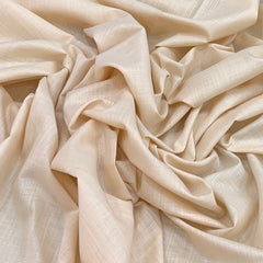 Cream Plain Cotton Matka Fabric