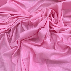 Light Pink Plain Cotton Matka Fabric