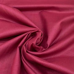 Wine Maroon Plain Cotton Matka Fabric